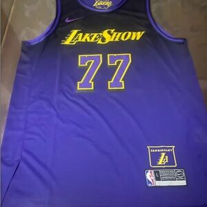 Lakers Doncic first show Basketball Jersey